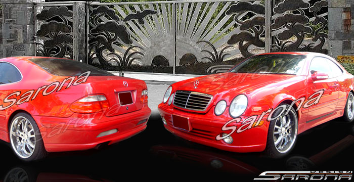 Custom Mercedes CLK  Coupe & Convertible Body Kit (1998 - 2002) - $1490.00 (Part #MB-133-KT)